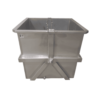 CONTENTOR DE INOX PARA UVAS 1000L