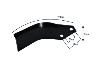 FACA MOTOCULTIVADOR GOLDONI FORT CENTAURO