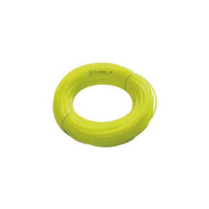 fio nylon redondo 50m - carril.pt Fio de nylon KIPA, formato quadrado, indicado para utilização em roçadoras e aparadores, proporciona corte limpo e eficaz mesmo na vegetação mais densa. Garantia de resistência, durabilidade e desempenho superior em trabalhos profissionais ou intensivos. - Carril.pt