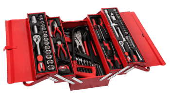 MALA COM FERRAMENTAS CHROME VANADIUM 93 PEÇAS