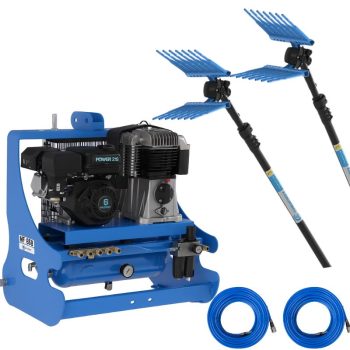 MOTO-COMPRESSOR MONTADO EM TRATOR MP 658 KIT 2 VAREJADORES TUONO EVO+ MANGUEIRAS