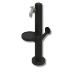 FONTE DE JARDIM C/TORNEIRA ¾”, BASE PARA REGADOR E SUPORTE PARA MANGUEIRA - Carril.pt