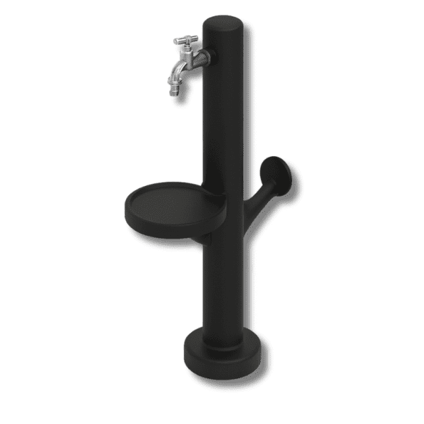 FONTE DE JARDIM C/TORNEIRA ¾”, BASE PARA REGADOR E SUPORTE PARA MANGUEIRA - Carril.pt