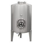 Cuba em inox Tipo 4 para armazenamento de vinho, azeite e líquidos alimentares, robusta e higiénica. - Carril.pt