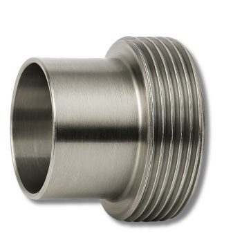 Casquilho macho roscado em inox DN50