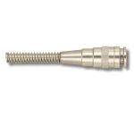 Conector pneumático original Campagnola, modelo “América com mola”, utilizado para ligação rápida entre o punho das ferramentas pneumáticas (tesouras e varejadores) e a mangueira de ar comprimido. - Carril.pt