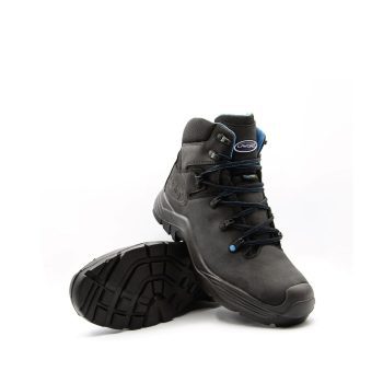 Bota de segurança Lavoro Snowmass S3 WR CI HI SRC, 100 % metal-free, biqueira fibra de vidro, palmilha Kevlar e sola PU dupla densidade.