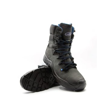 Bota de segurança Lavoro Yellowstone M S3, 100 % metal-free, proteção metatársica, biqueira fibra de vidro, palmilha Kevlar e sola PU dupla densidade.
