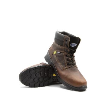 Bota de segurança Lavoro E82 S3, 100 % metal-free, biqueira de aço, palmilha de Kevlar, sola de dupla densidade PU/borracha e forro têxtil preto.