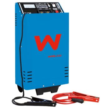 Carregador e booster Thor 320, 12/24V, com rodas e pega traseira, amperímetro integrado, código 75010, para oficinas e frotas