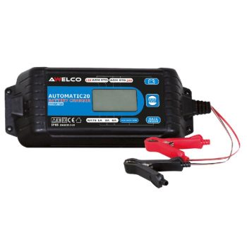 Carregador de baterias Automatic 20, compacto, inverter, para manutenção de baterias 12V/24V até 120Ah