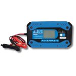 Imagem Awelco BAT MATIC 30, carregador portátil digital 12/24V, visor LCD retroiluminado, cabos pinça, estrutura compacta. - Carril.pt