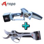 PACK TESOURA PS37 EVO2 + PODADORA MT37 PRO + 3 BATERIAS + CARREGADOR - Carril.pt