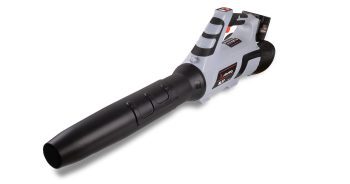 Soprador eléctrico ARVIPO BL37 com motor brushless, 4 velocidades e função turbo, ideal para limpeza de folhas e manutenção de jardins.