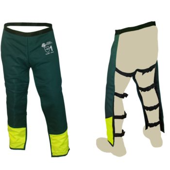 PERNEIRAS DE PROTEÇÃO ANTICORTE CLASSE 1 PARA MOTOSSERRA