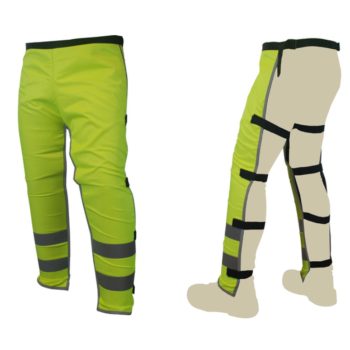 PERNEIRAS DE PROTEÇÃO DE ALTA VISIBILIDADE PARA ROÇADORA