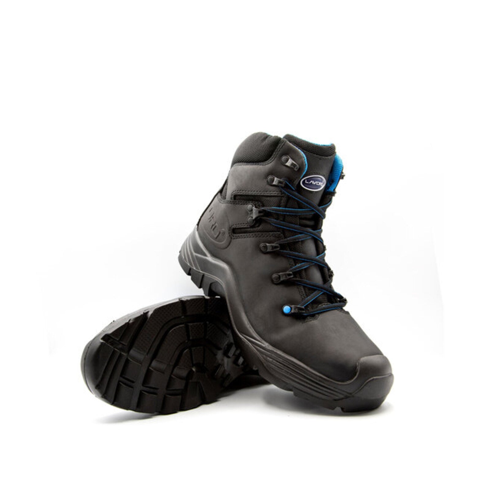 bota canyon black 36-48 - carril.pt Bota de segurança Lavoro Canyon Black S3, 100 % metal-free, biqueira fibra de vidro, palmilha Kevlar, sola PU anti-vibração. - Carril.pt